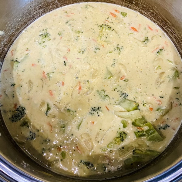 Plant Based Cheesy Broccoli Soup